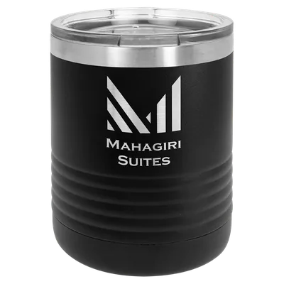 10 oz Tumbler, Black, engraved example