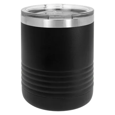 10 oz Tumbler, Black, unengraved