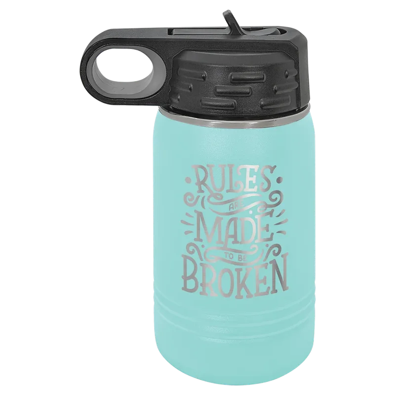 LWB056, 12 oz Water bottle, engraved example