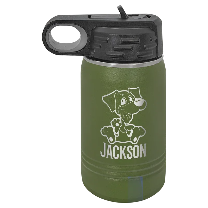 LWB068, 12 oz Water bottle, engraved example