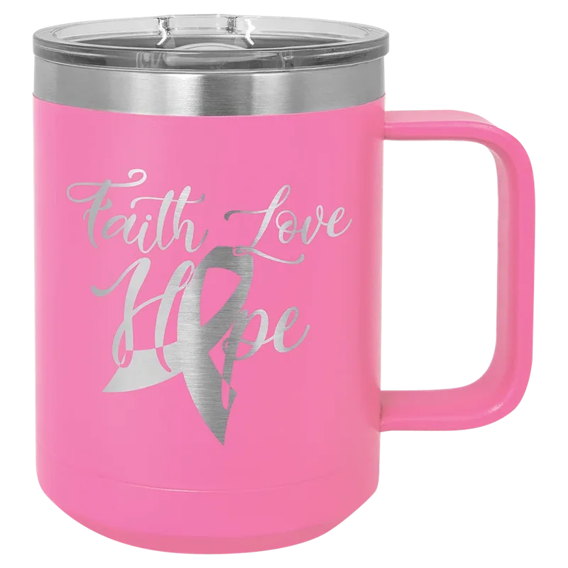 LCM105, 15 oz Mug with handle, engraved example