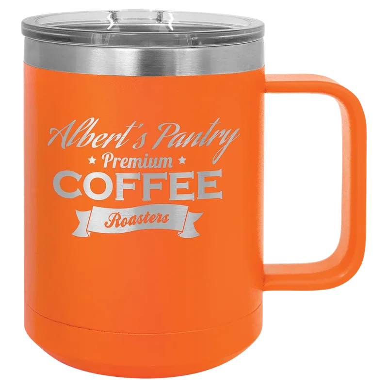 LCM112, 15 oz Mug with handle, engraved example