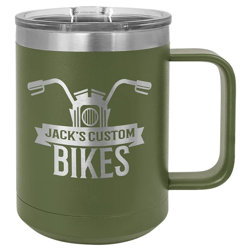 LCM118, 15 oz Mug with handle, engraved example