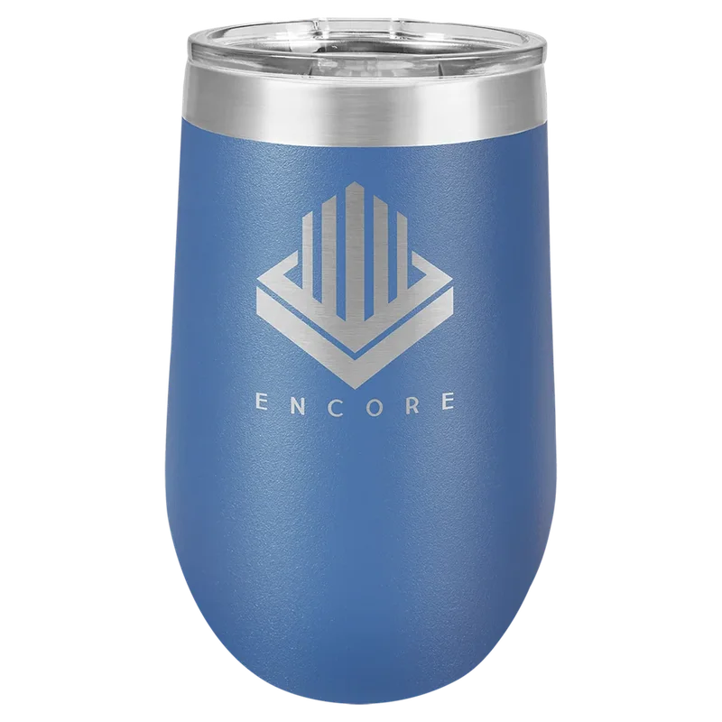 LTM804, 16 oz Stemless wine tumbler, engraved example