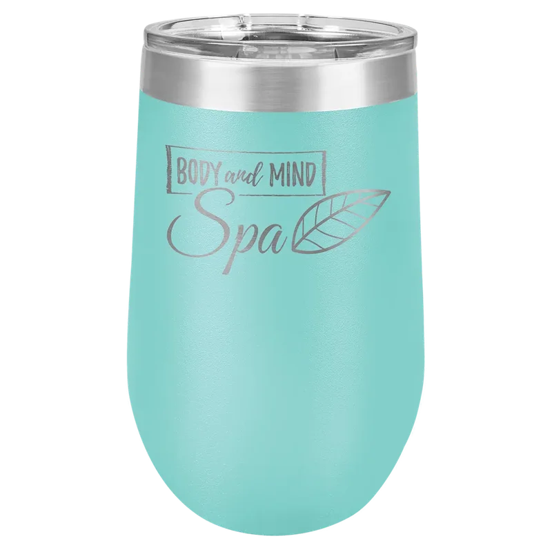 LTM806, 16 oz Stemless wine tumbler, engraved example