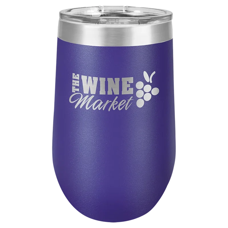 LTM809, 16 oz Stemless wine tumbler, engraved example