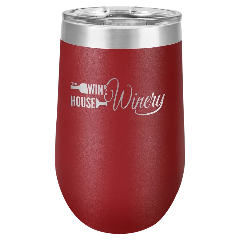 LTM813, 16 oz Stemless wine tumbler, engraved example