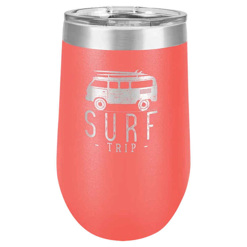 LTM817, 16 oz Stemless wine tumbler, engraved example