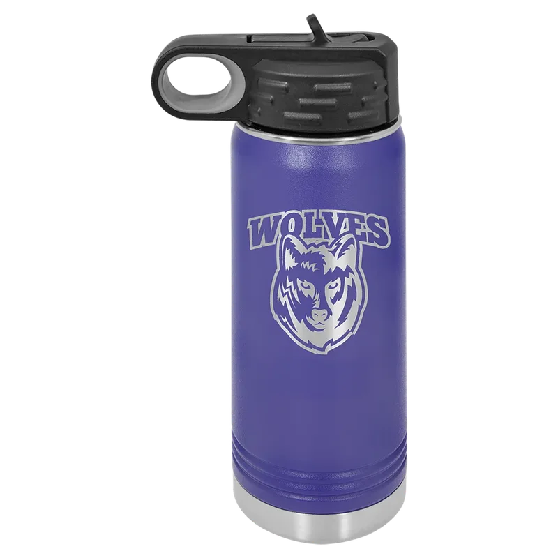 LWB109, 20 oz Water bottle, engraved example