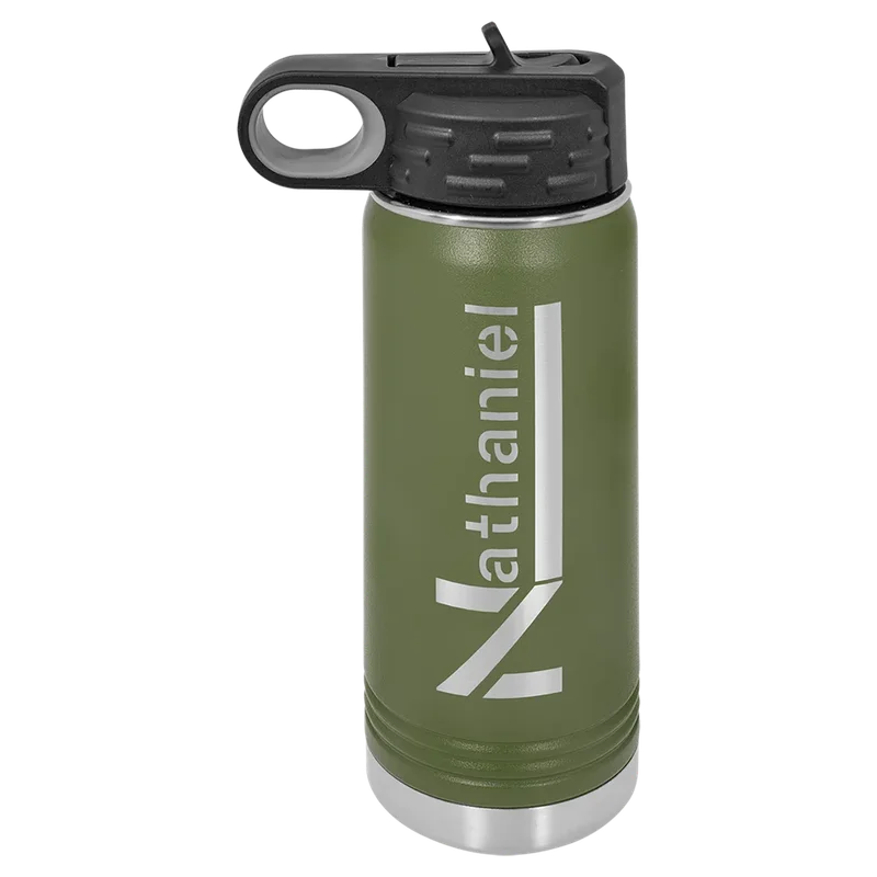 LWB118, 20 oz Water bottle, engraved example