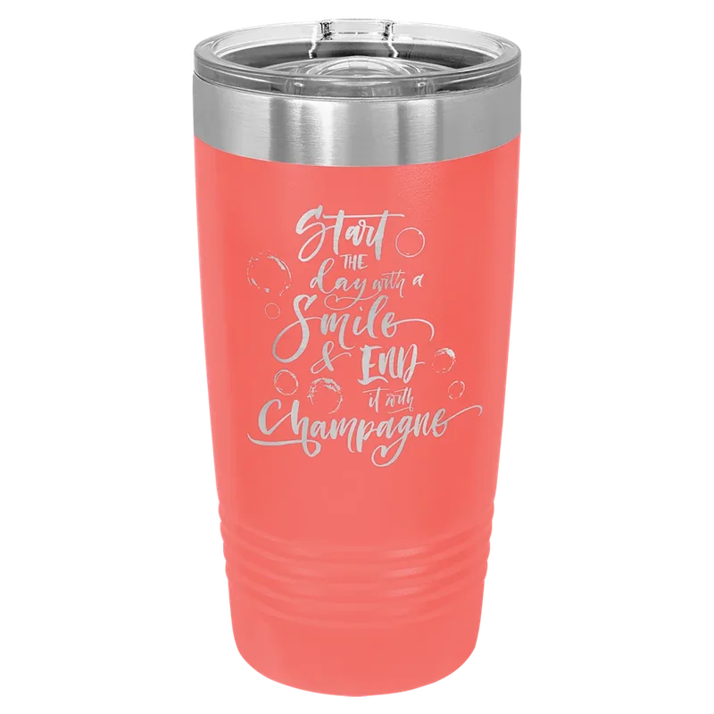 LTM7268, 20 oz Ringneck with slider lid, engraved example
