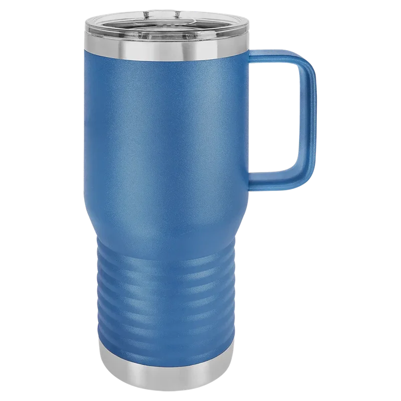 LCM204, 20 oz Travel mug with handle, unengraved