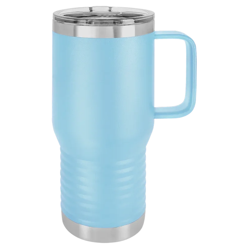 LCM207, 20 oz Travel mug with handle, unengraved