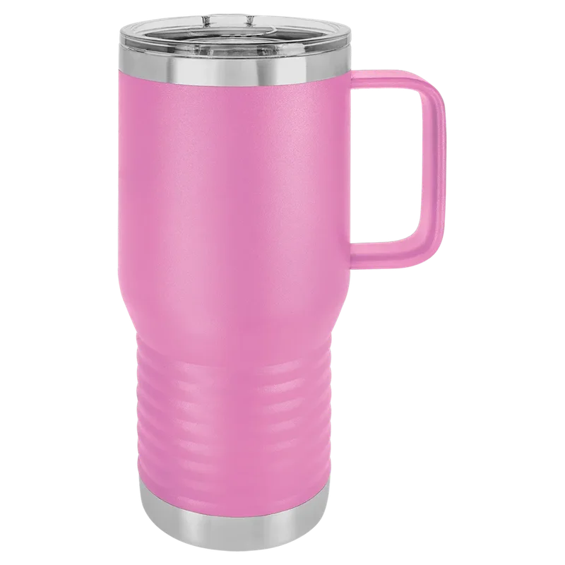 LCM208, 20 oz Travel mug with handle, unengraved