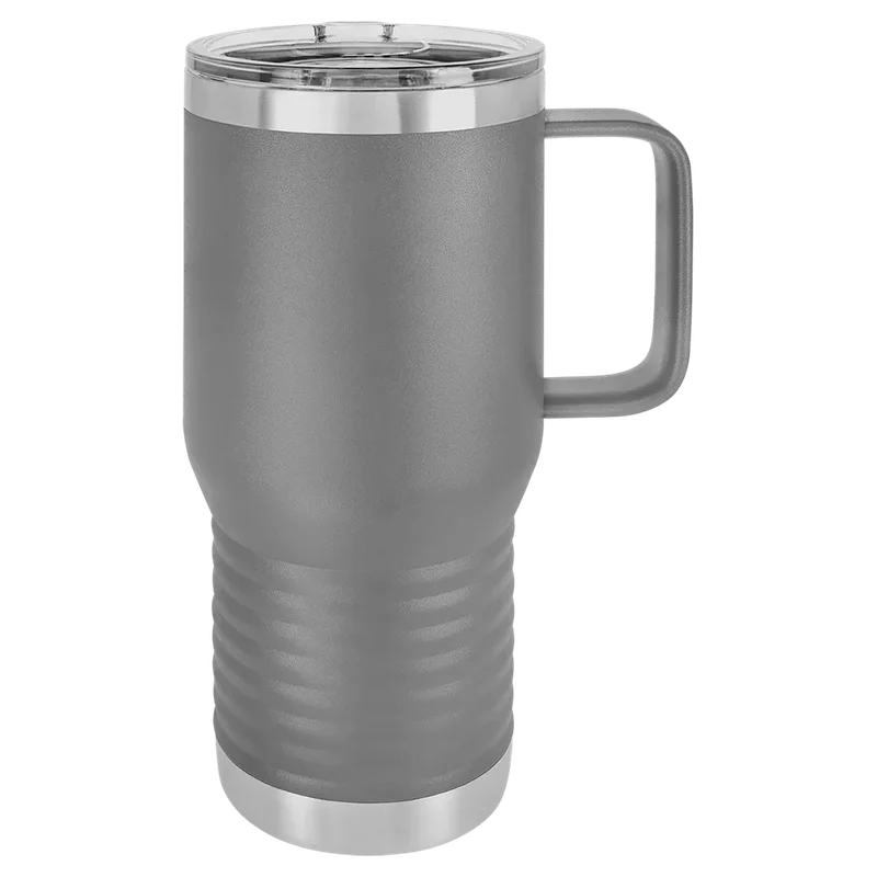 LCM210, 20 oz Travel mug with handle, unengraved