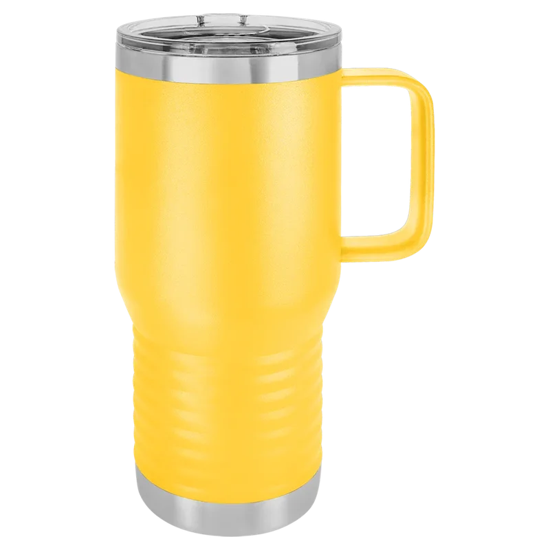 LCM216, 20 oz Travel mug with handle, unengraved