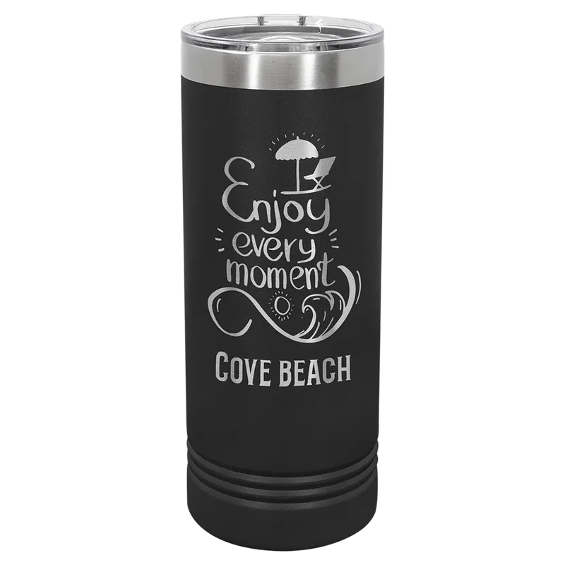 LTM7002, 22 oz Skinny tumbler, engraved example
