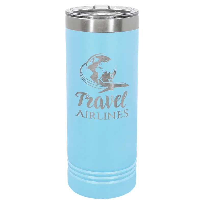 LTM7007, 22 oz Skinny tumbler, engraved example