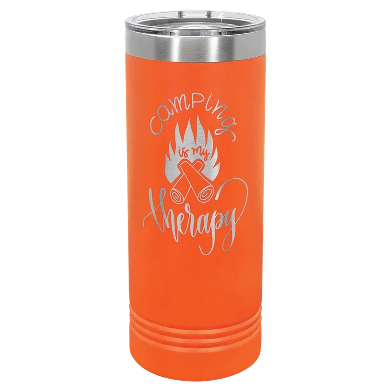 LTM7012, 22 oz Skinny tumbler, engraved example