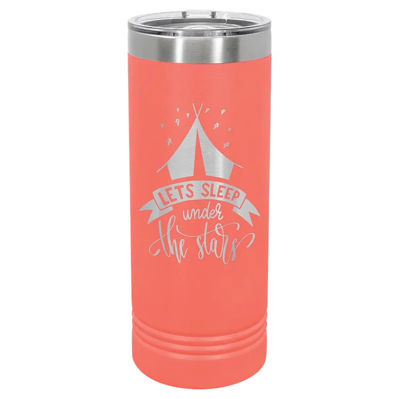 LTM7017, 22 oz Skinny tumbler, engraved example