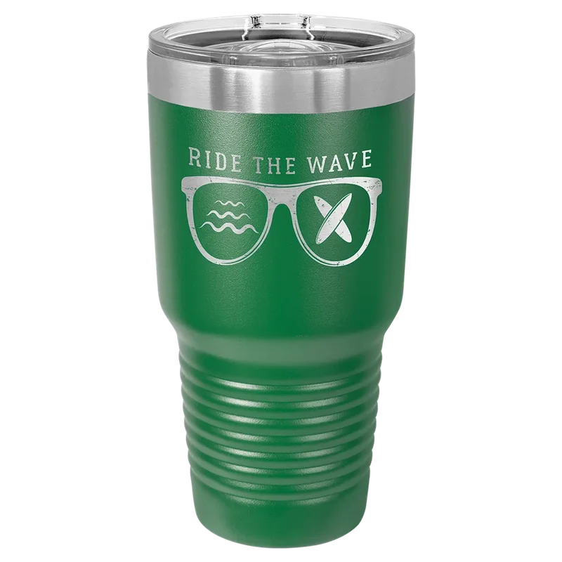 LTM7365, 30 oz Ringneck with slider lid, engraved example