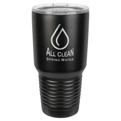 30 oz Ringneck tumbler, Black, engraved example