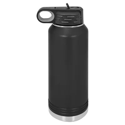 32 oz Water bottle, Black, unengraved