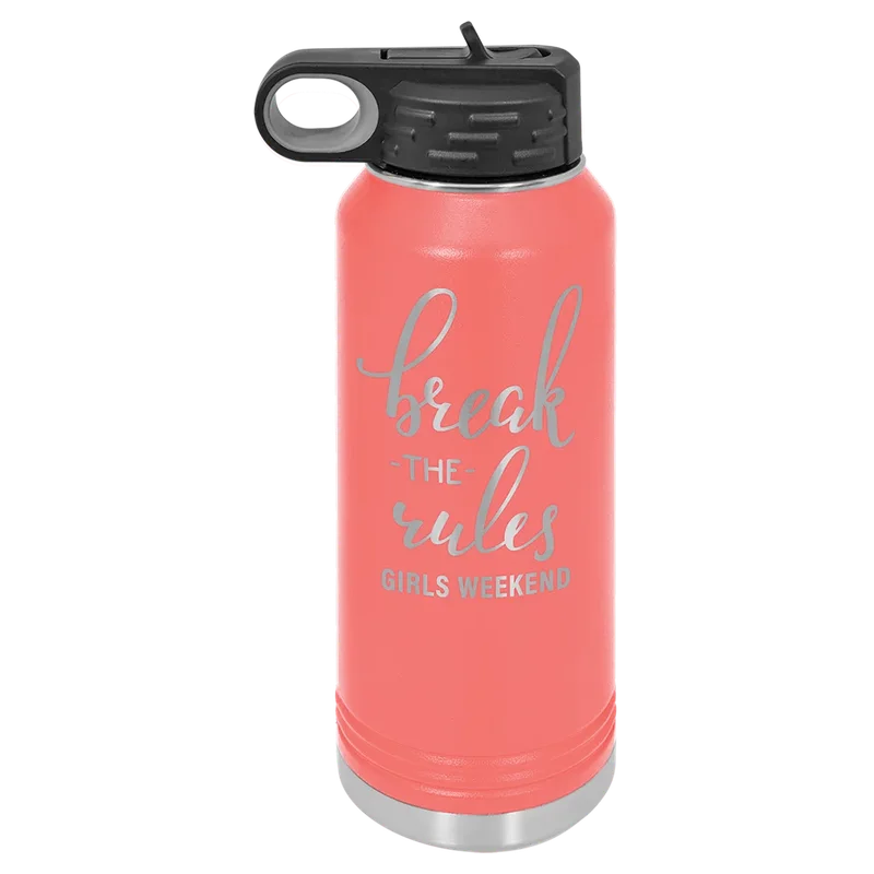 LWB217, 32 oz Water bottle, engraved example