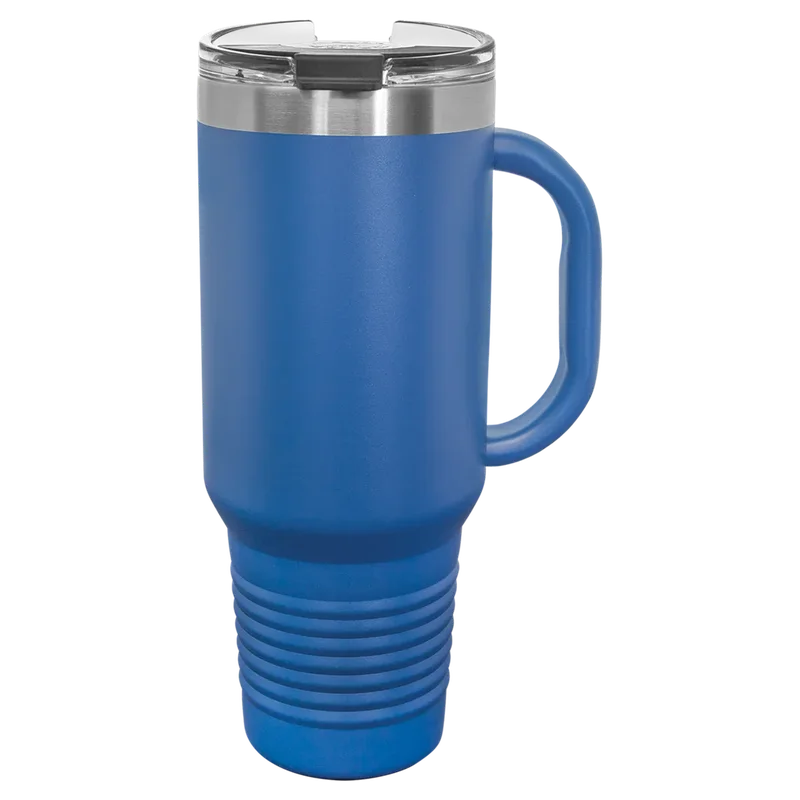 LTM7403, 40 oz Travel tumbler with handle, unengraved