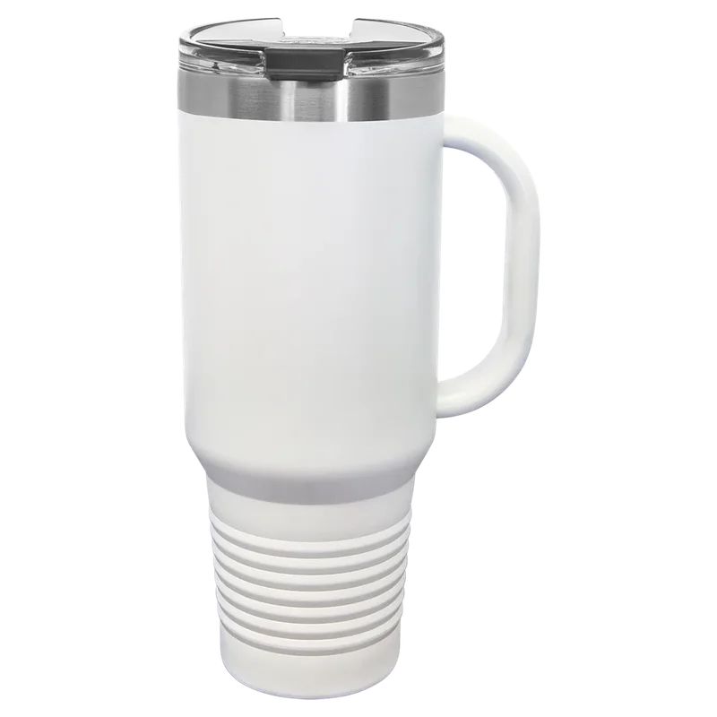 LTM7407, 40 oz Travel tumbler with handle, unengraved