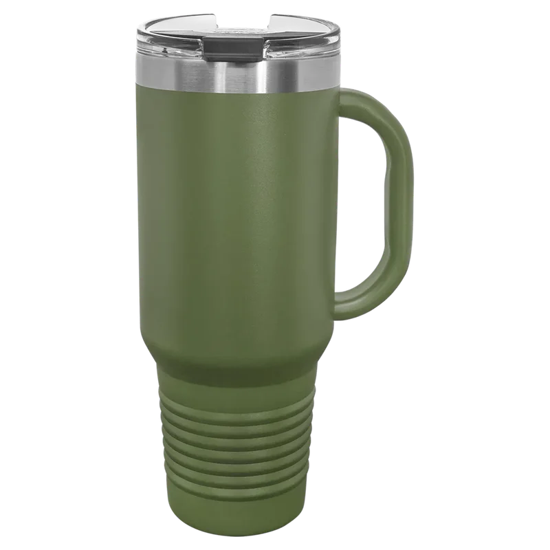 LTM7408, 40 oz Travel tumbler with handle, unengraved