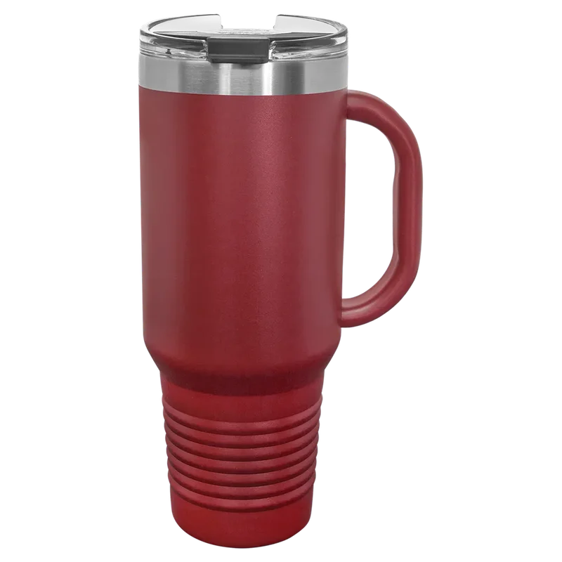 LTM7413, 40 oz Travel tumbler with handle, unengraved
