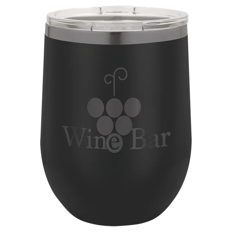 LTM870, 12 oz Stemless wine tumbler, engraved example