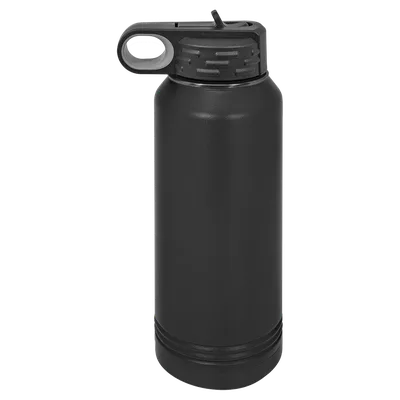 32 oz Water bottle, Black, unengraved