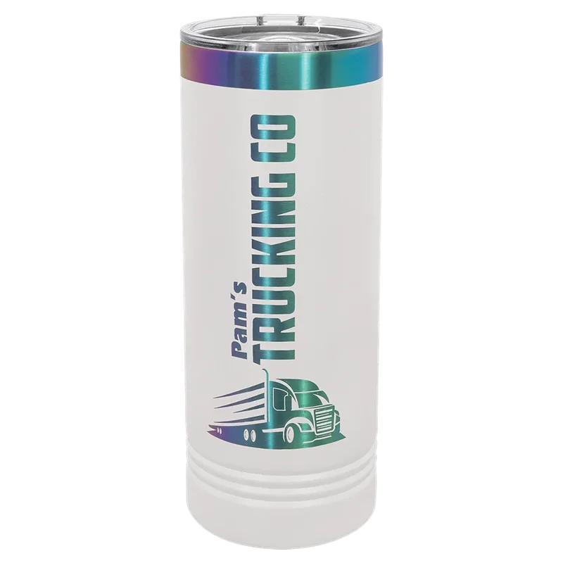 LTM7066, 22 oz Skinny tumbler, engraved example