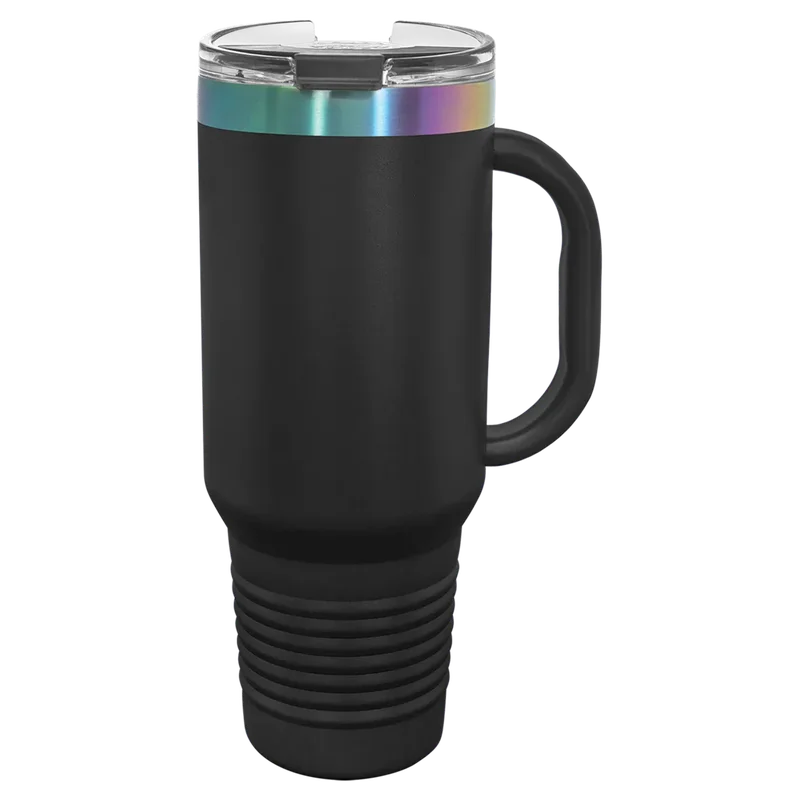 LTM7485, 40 oz Travel mug with handle, unengraved