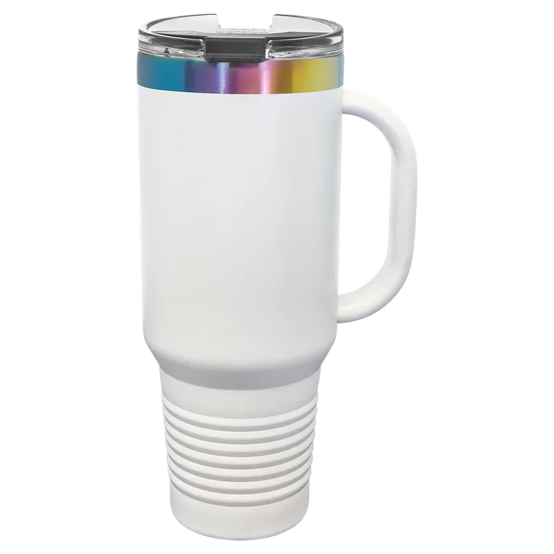 LTM7486, 40 oz Travel mug with handle, unengraved