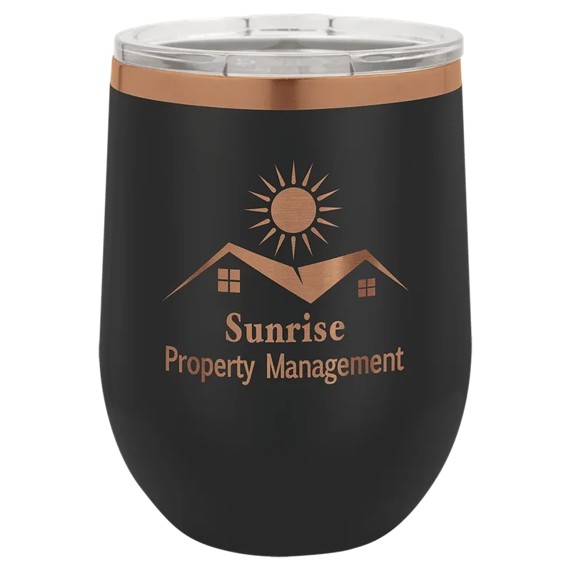 LTM880, 12 oz Stemless wine tumbler, engraved example
