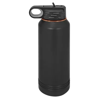 32 oz Water bottle, Black, unengraved