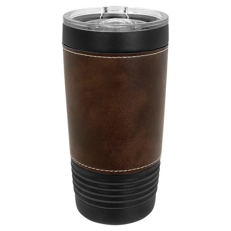 LTM5254, 20 oz Leatherette tumbler, unengraved