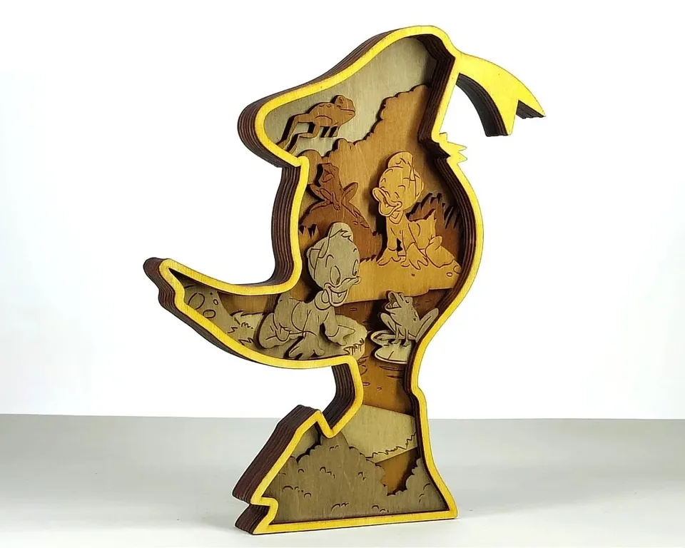 Donald Duck multi layered wall art