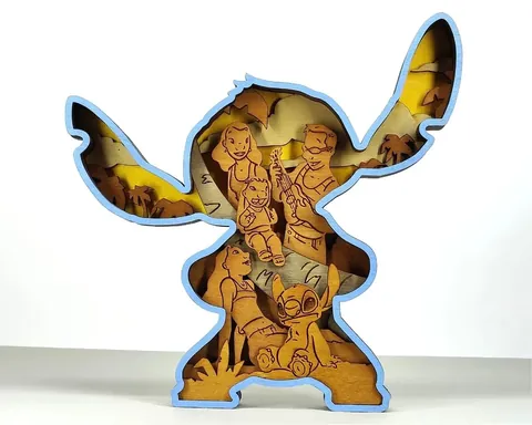 Stitch layered-art product photo