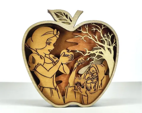 Snow White layered-art product photo