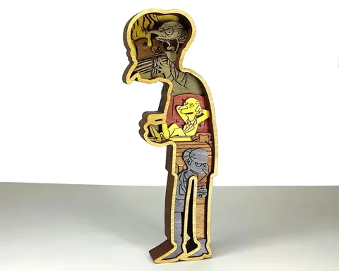 Mr.Burns layered-art product photo
