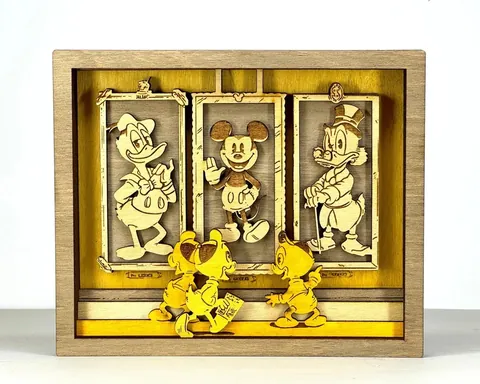 Huey, Dewey, Louie Duck layered-art product photo