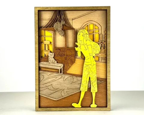 Barbie Room layered-art product photo