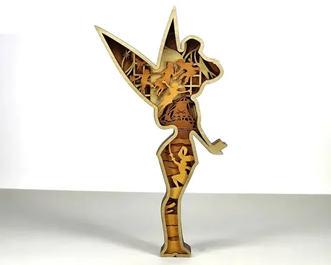 Tinkerbell Silhouette layered-art product photo