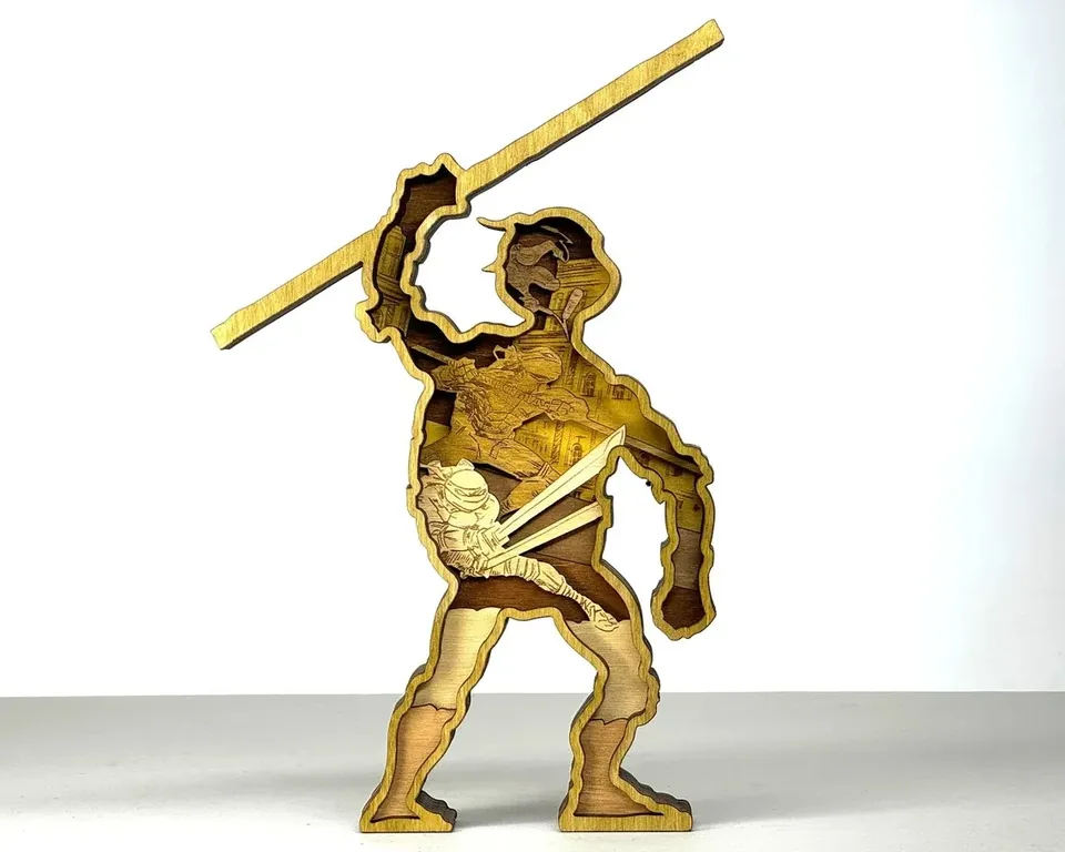 Donatello multi layered wall art