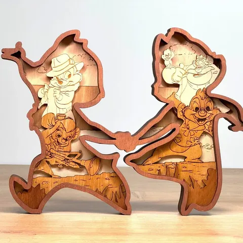 Chip Dale layered-art product photo