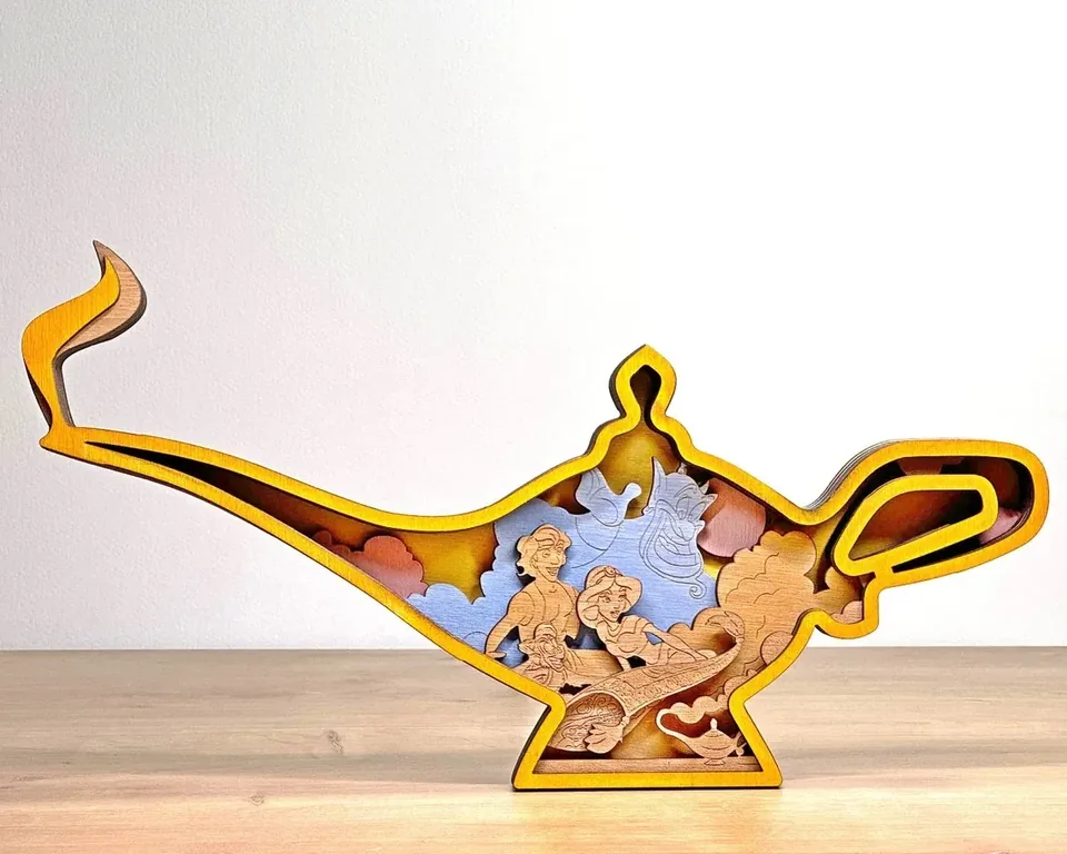 Magic Lamp multi layered wall art